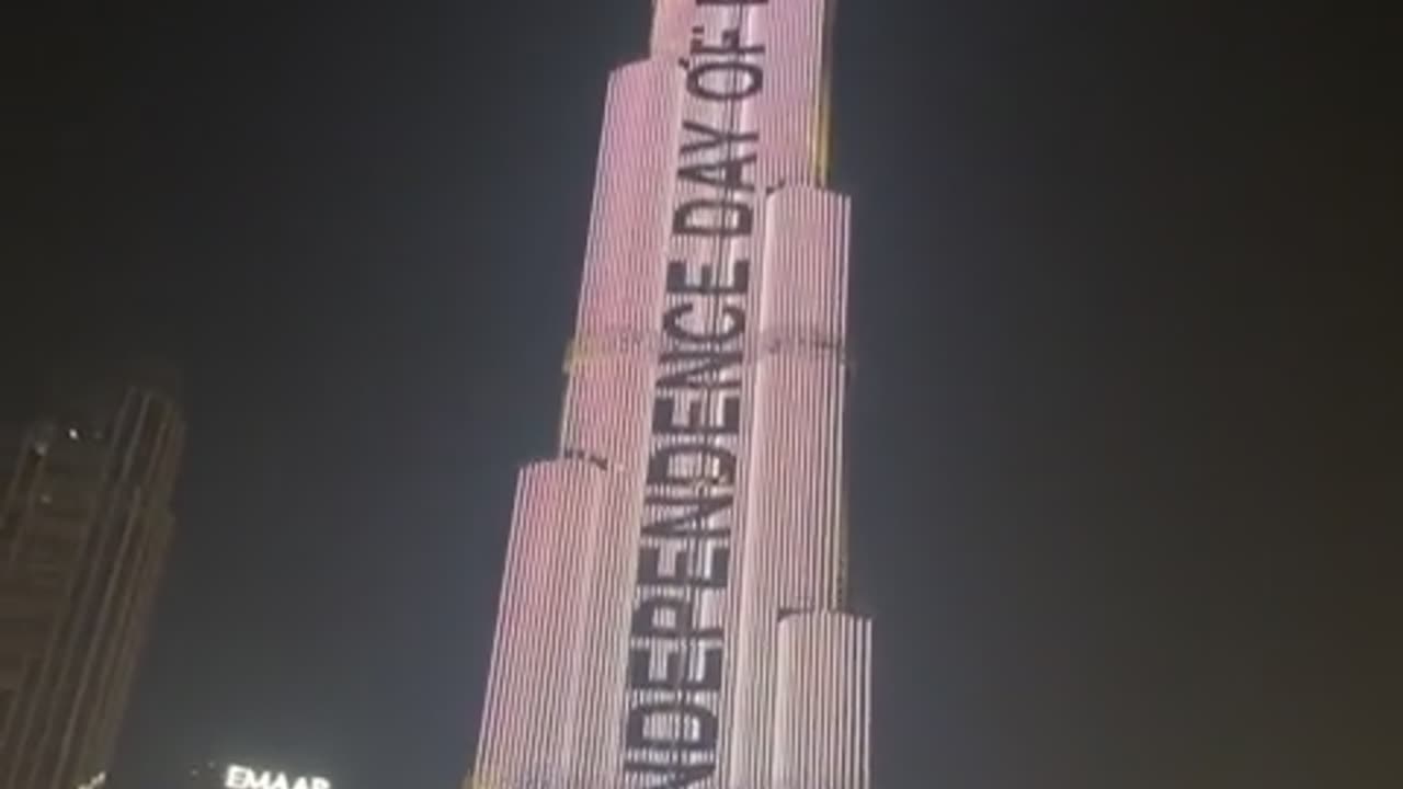 Burj khalifa on Pakistan independence day 🇵🇰