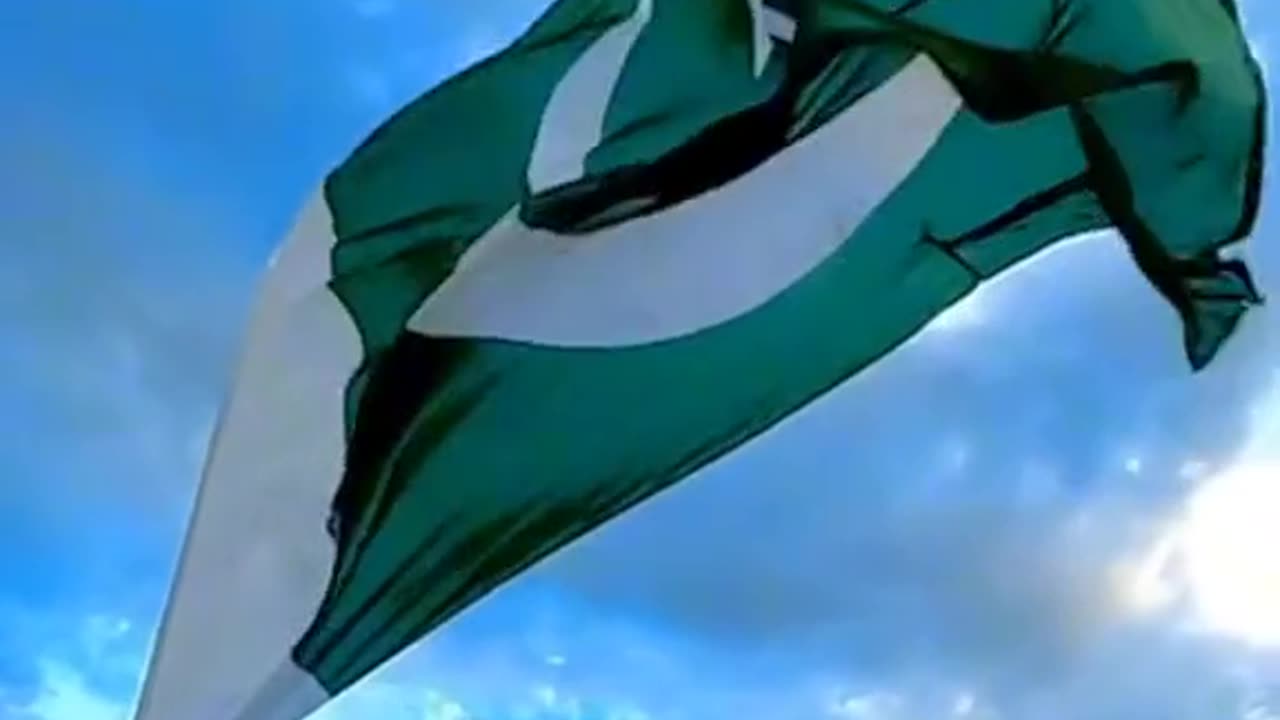 Pakistan Independence and Green white flag