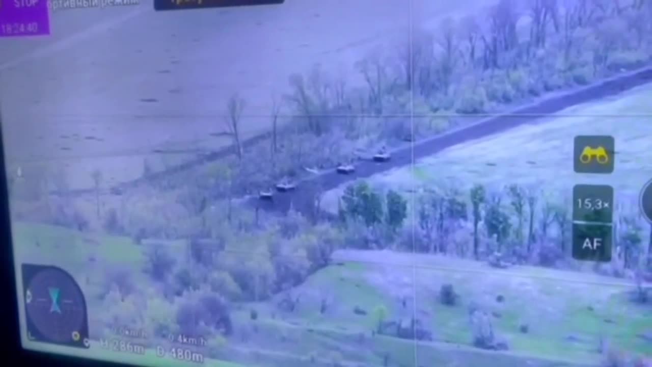 Russian Convoy Takes Direct Hit