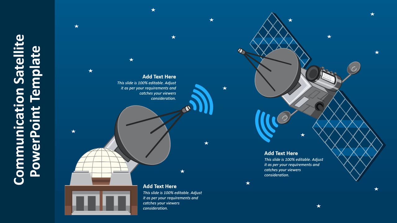 Communication Satellite PowerPoint Template