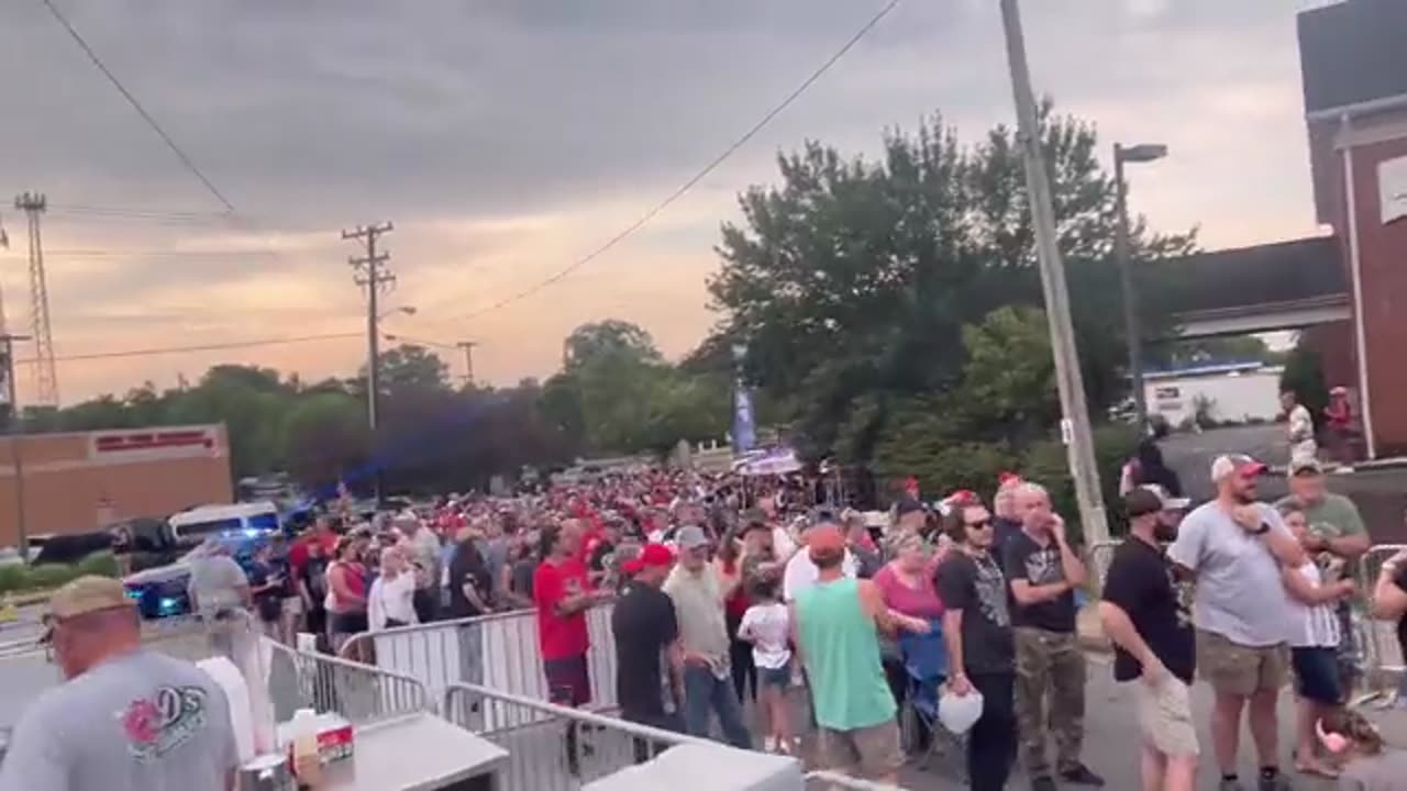 Trump Crowd Gathered Before Dawn