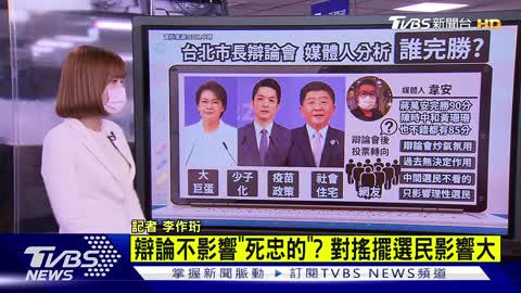 看完台北市長辯論會 媒體人分析_他完勝【TVBS說新聞】20221105