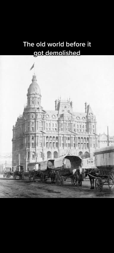 The old world was spectacular.