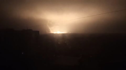 Huge explosion reportedly at Chuhuiv near Kharkiv. It must be absolutely horrific