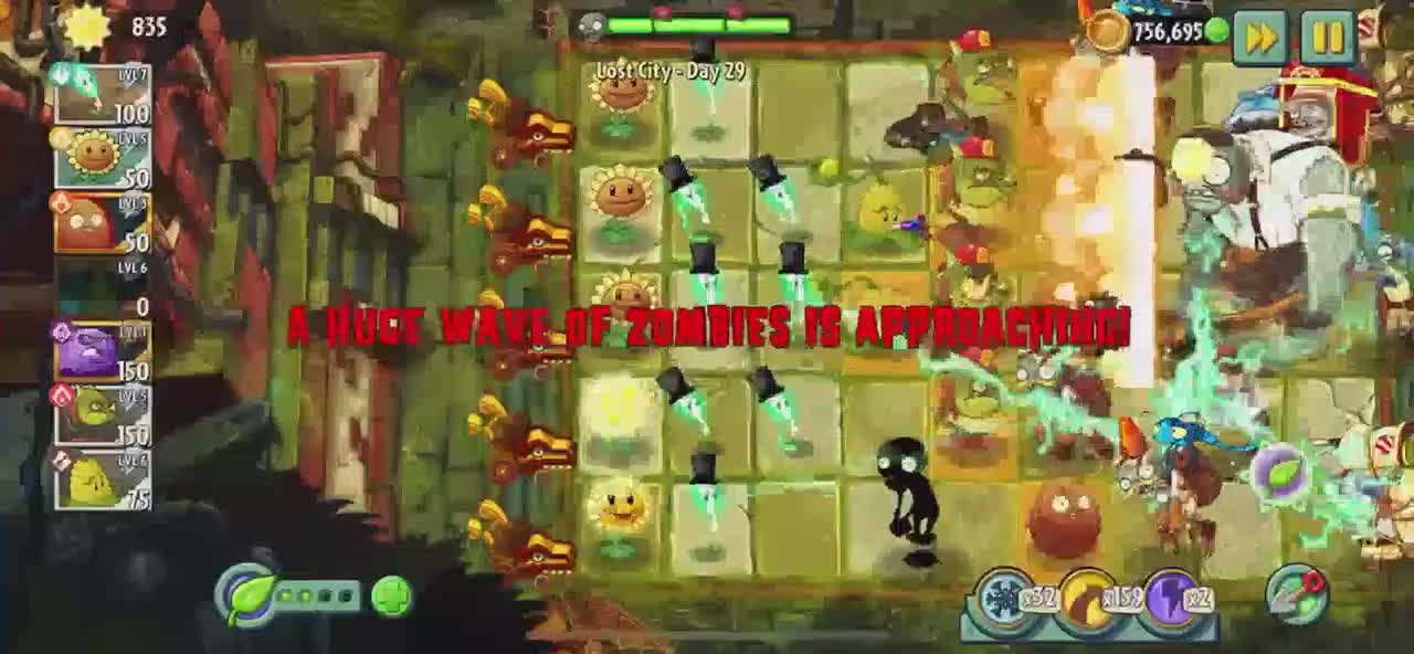 Plants vs Zombies 2 Lost City - Day 29