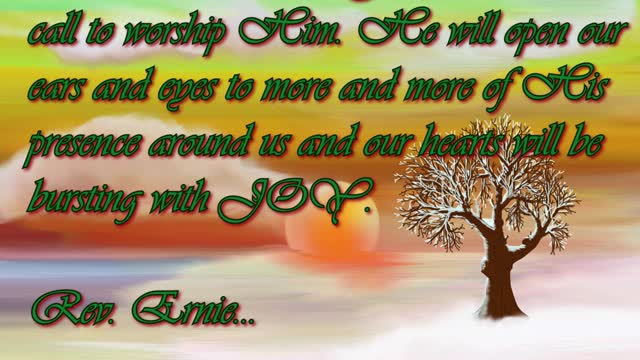 Daily Message from Rev. Ernie, December 28 2022