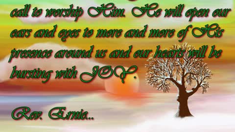 Daily Message from Rev. Ernie, December 28 2022