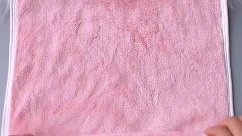 how to make a teddy bear from a small towel