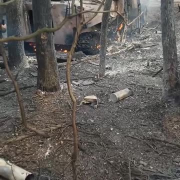 Another destroyed 122-mm self-propelled gun 2S1 "Gvozdika" of the Armed Forces of Ukraine