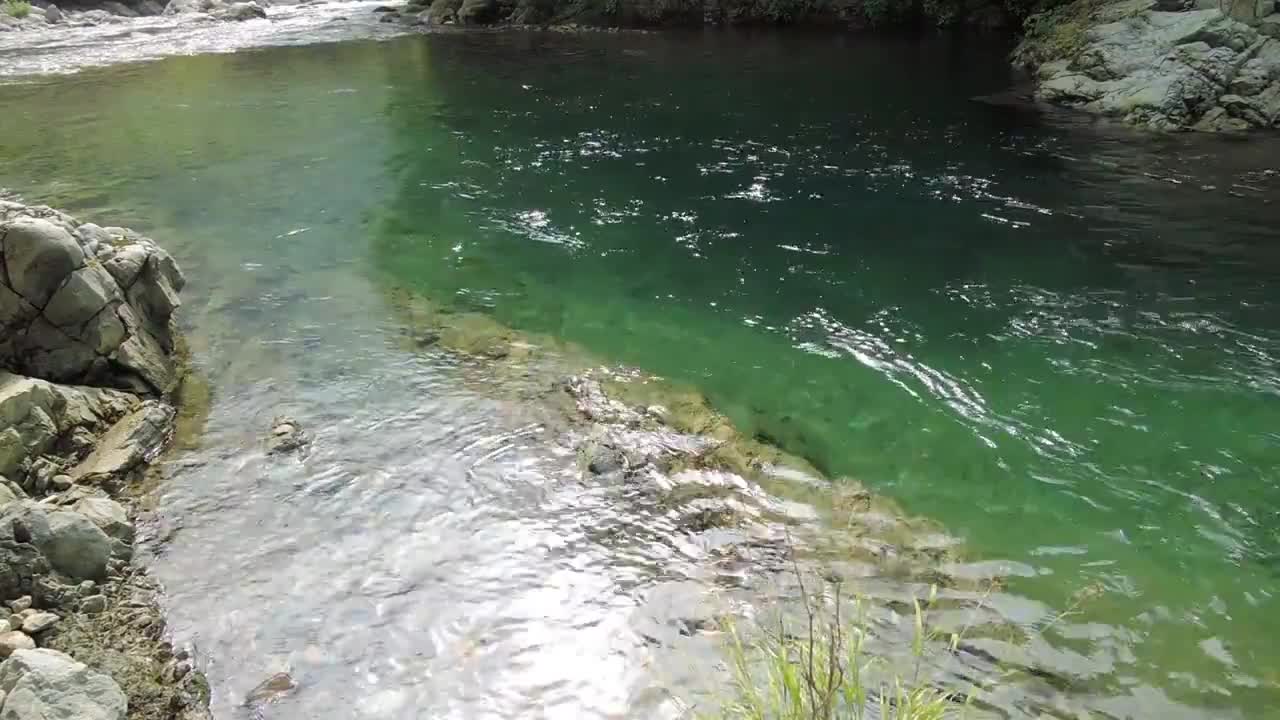 The scenery of a Japanese beautiful mountain stream!