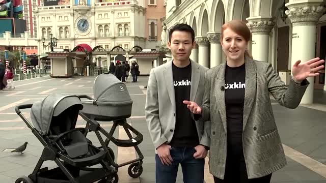 Hands-free smart stroller stops traffic at CES