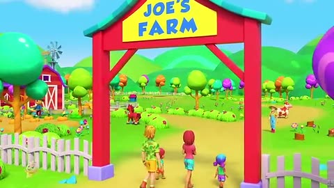 Old Farmer Joe Had A Farm | Joe's Farm Song For Kids | Nursery Rhymes and Baby Songs with Zoobees