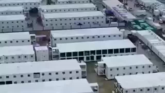 Il nuovo campo di quarantena del PCC a Guangzhou, in Cina, che
