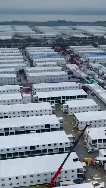 Il nuovo campo di quarantena del PCC a Guangzhou, in Cina, che