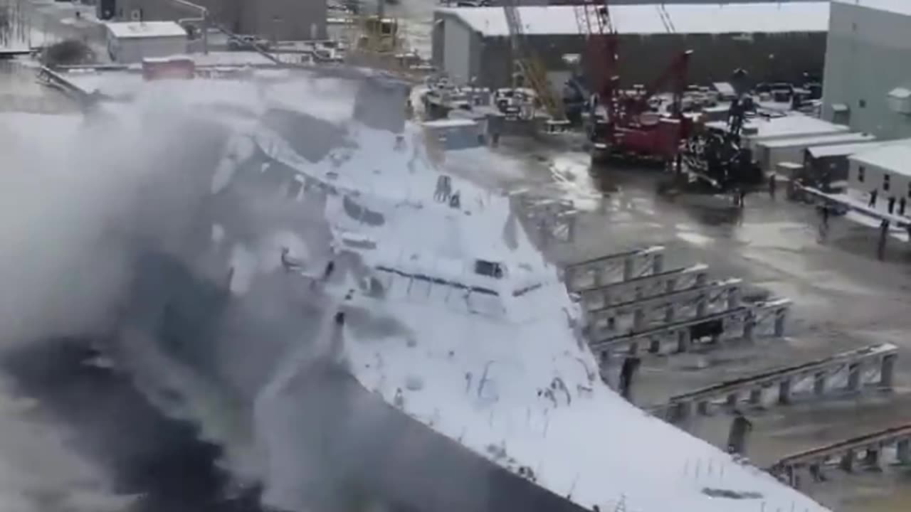 Launching a Korean ship