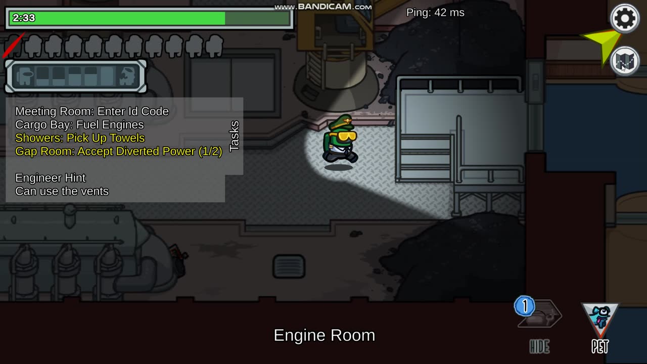 Playing Hide and Seek in Among Us
