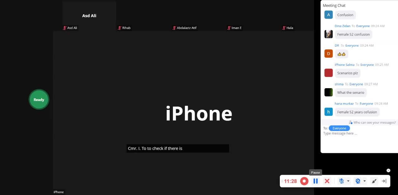 ST5.50 year old lady with confusion, ST5.50 year old man with headache