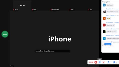 ST5.50 year old lady with confusion, ST5.50 year old man with headache