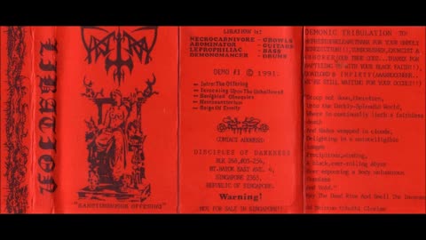 Libation - (1991) - Sanctimonious offerings - Demo