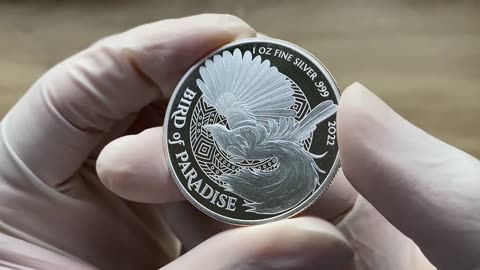 BIRD OF PARADISE 2022 1 OZ SILVER COIN – PAPUA NEW GUINEA