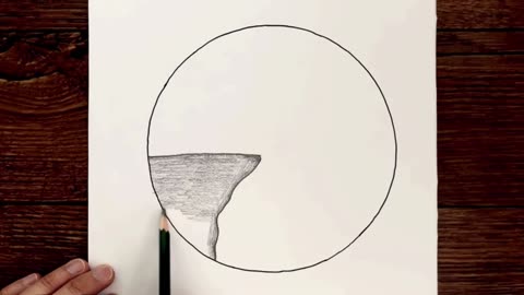 Draw The Shadow Inside The Edge Of The Cliff Completely