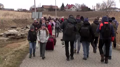 'We are really scared': Ukrainians flee war at home