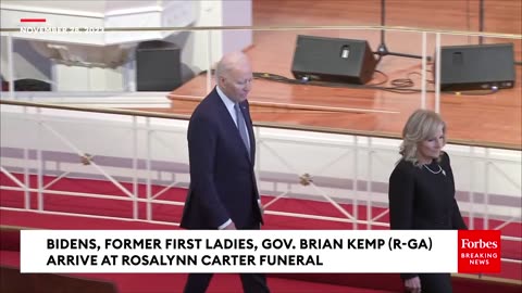 Melania Trump, Michelle Obama, Hillary Clinton, And Bidens Arrive At Rosalynn Carter Funeral