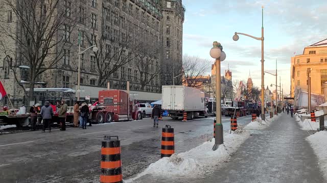 Freedom Protest Ottawa Feb.7 - raw video to show you the protest is mostly quiet.