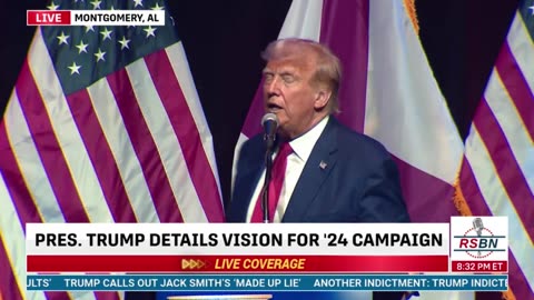 Trump at Alabama GOP Dinner - 8/4/2023
