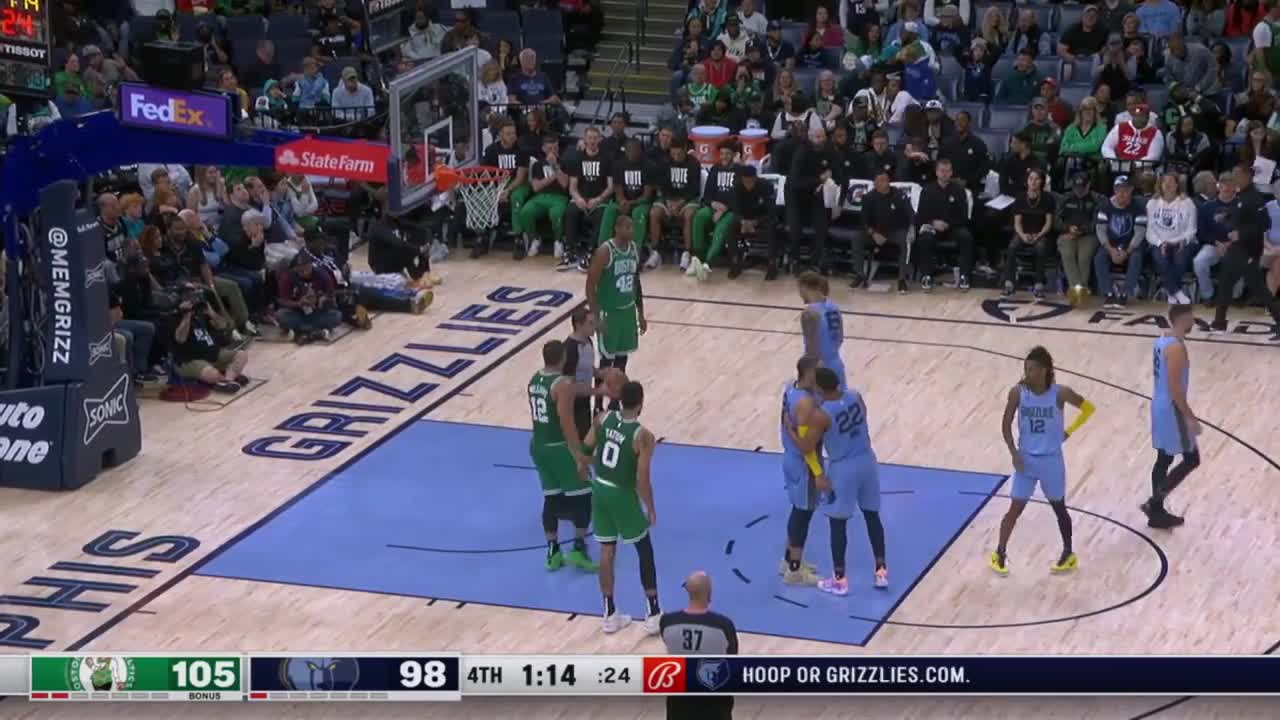 Al Horford flinching off a missed free throw in his 16th NBA season