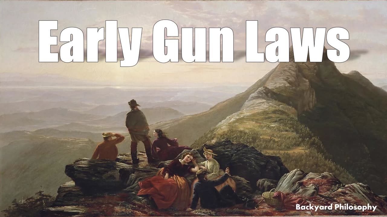 Early American Gun Laws