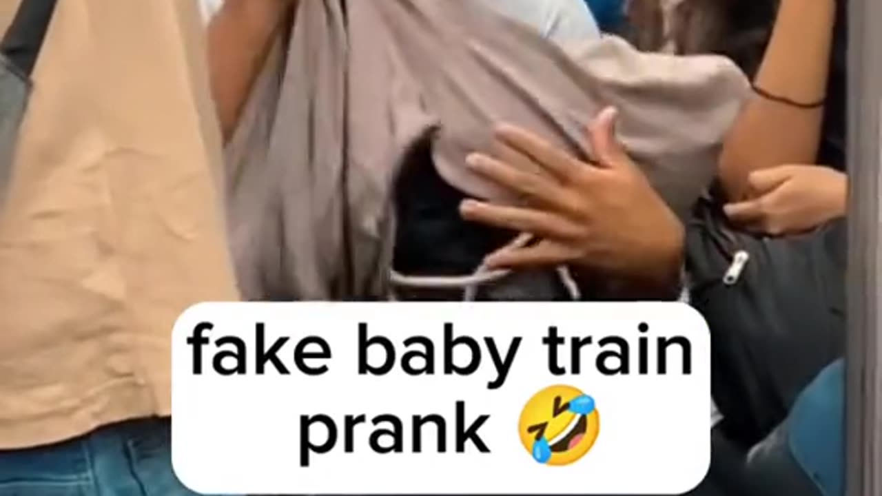 Fake Baby Train Prank
