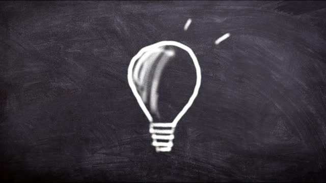 Board Light Bulb Chalk Success Knowledge