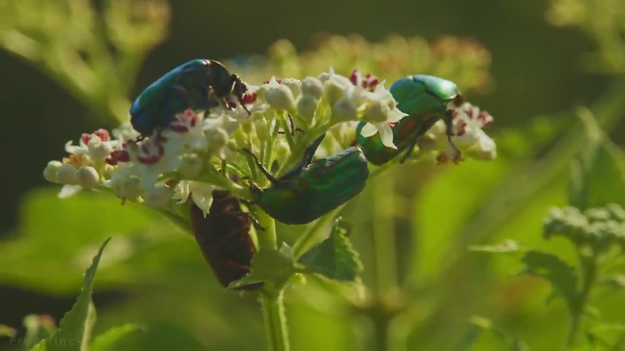 Amazing Insects World - 4K Relaxation Video with Various Nature & Insects Sounds