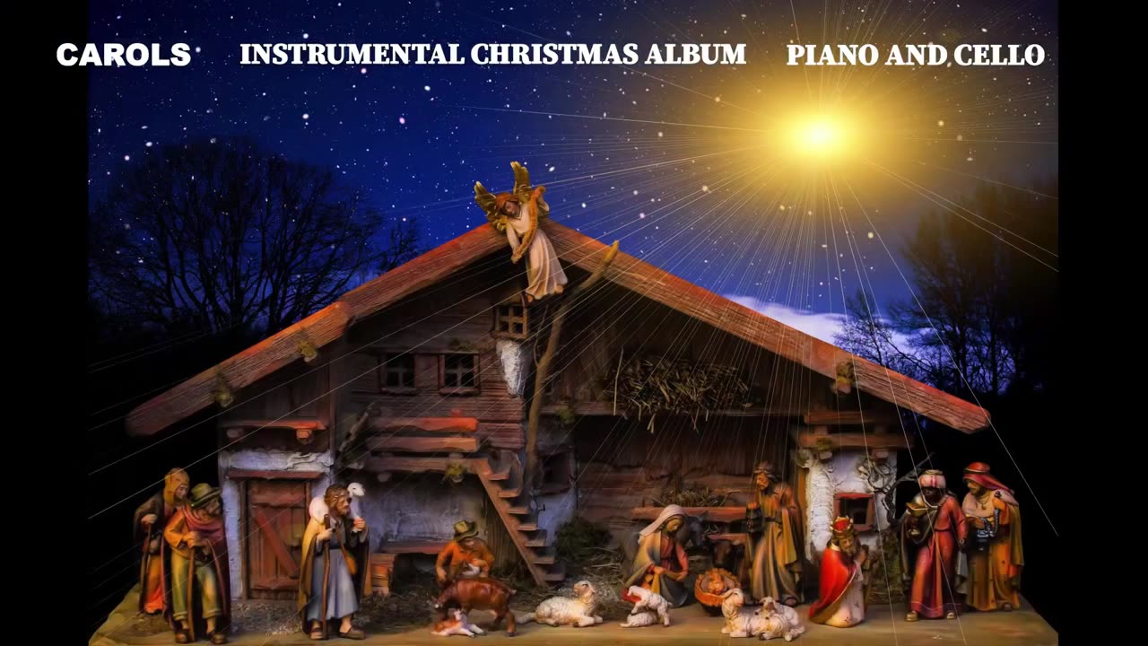 AWAY IN A MANGER (CHRISTMAS CAROL - CHURCH HYMN) PIANO AND CELLO INSTRUMENTAL MUSIC