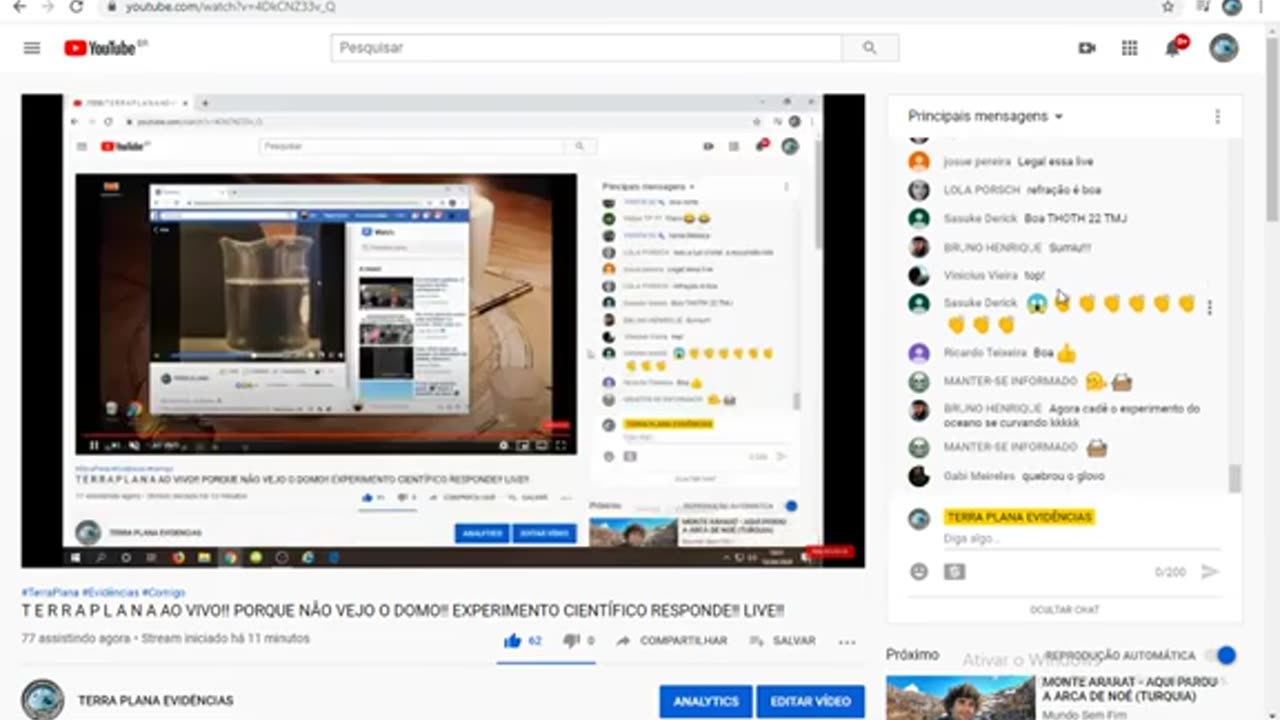 Canal Evidências - 4DkCNZ33v_Q - PORQUE NÂO VEJO O DOMO!! EXPERIMENTO CIENTÍFICO RESPONDE