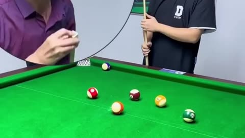 Funny video. pool ball playing #funny video