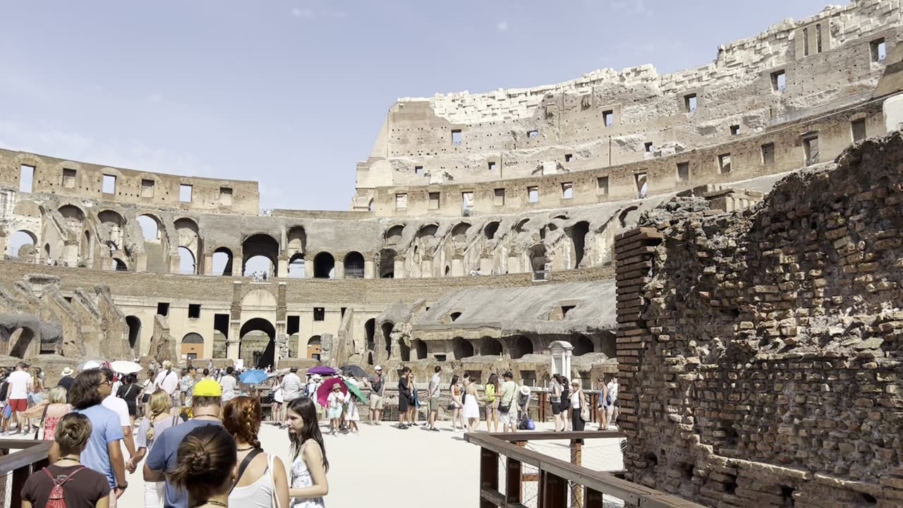 Inside the colosseum