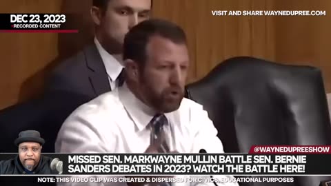 Sen. MarkWayne Mullin And Sen. Bernie Sanders Had Healthy 2023 Debates