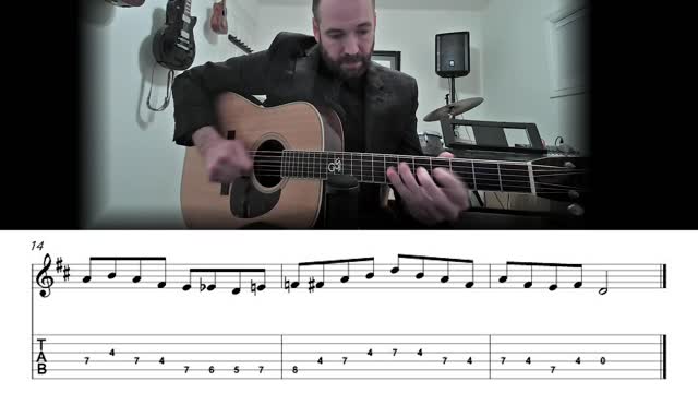 The 8th of January - Bluegrass Flatpicking Guitar Lesson (Sheet Music + Tab)