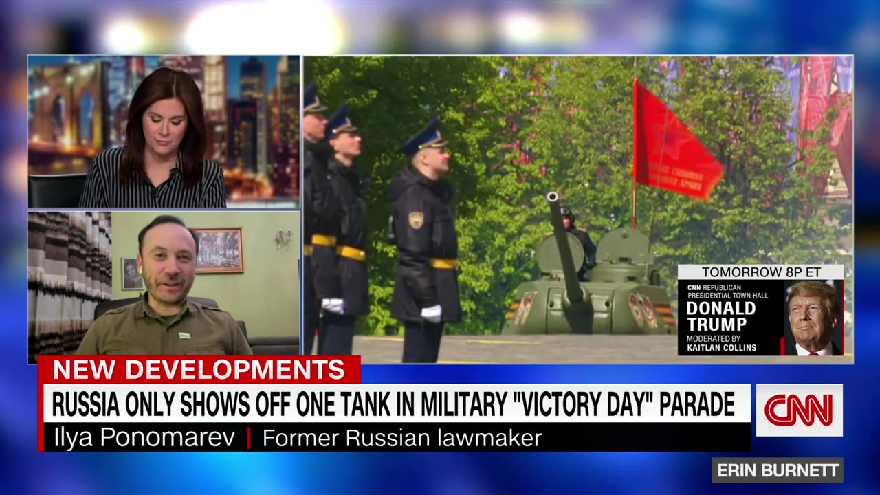 Former Russian lawmaker laughs at ‘outdated’ Victory Day parade tank