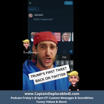 Trump's First Tweet Back on Twitter!