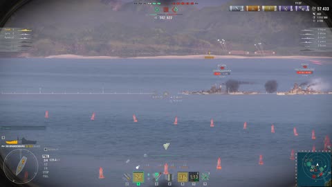 WOWS Brandenburg Ranked Battle Okinawa Video 9 30 2023