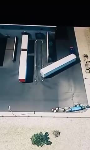 Truck Driver Doing Calculated Turn