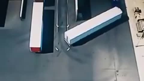 Truck Driver Doing Calculated Turn