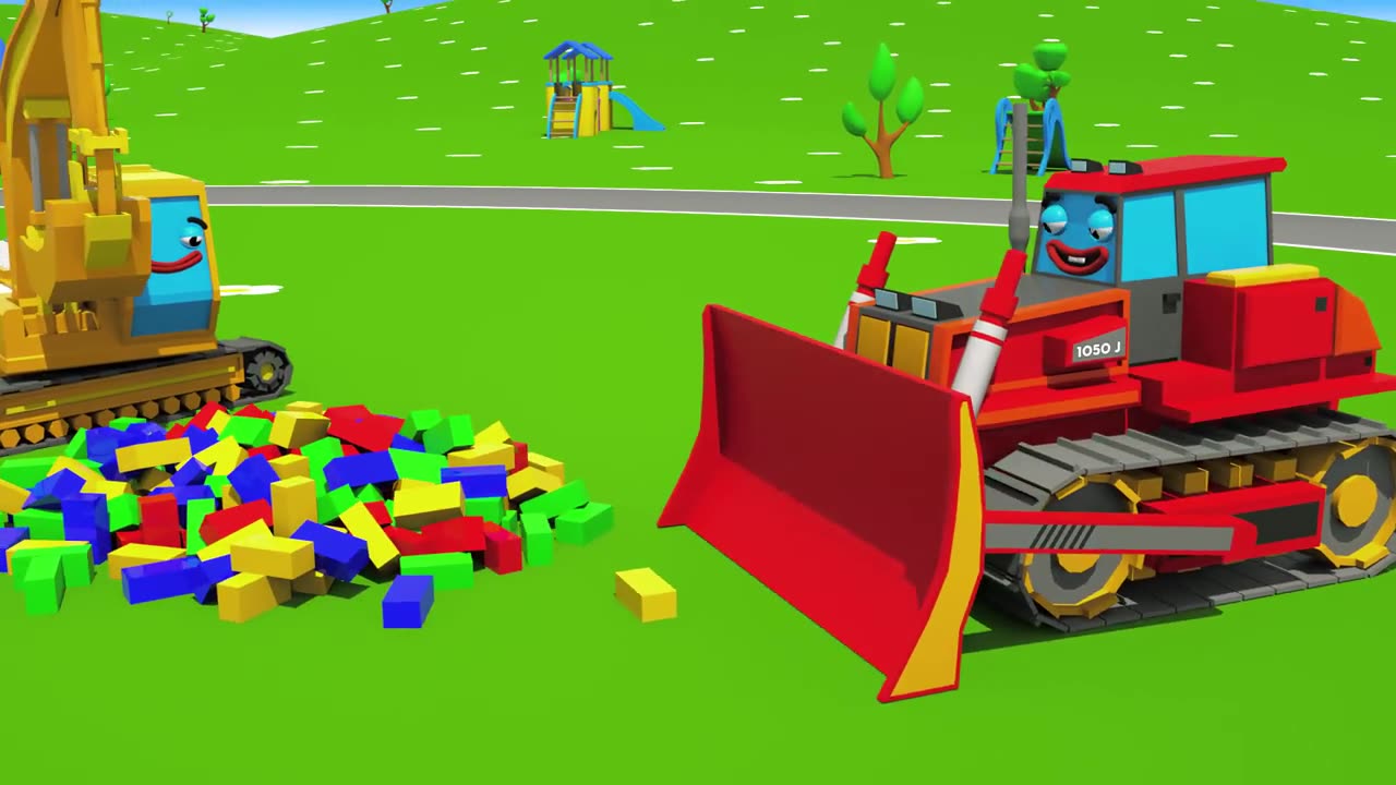 Red, Yellow, Blue And Green Blocks Are Used By The 3D Cars To Help Kids Learn Colors