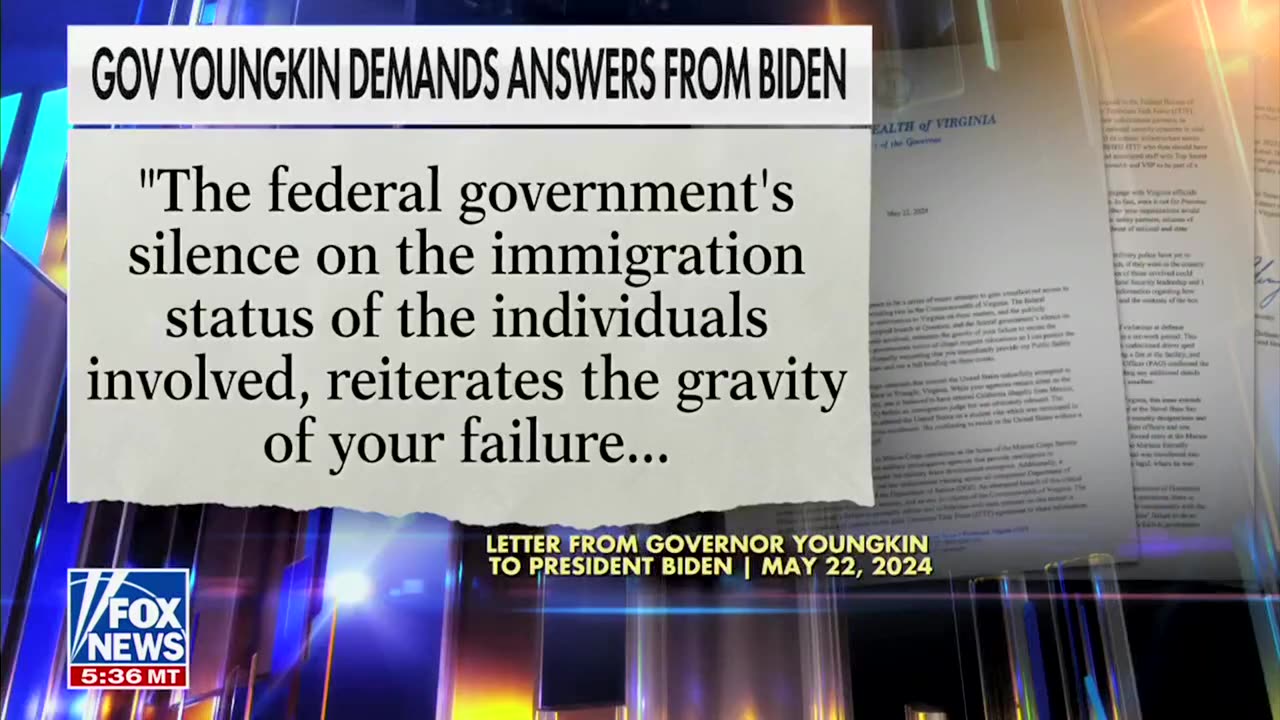 'It Is Failed': Youngkin Rips Biden For Border Crisis Following Attempted Breach On Quantico Base