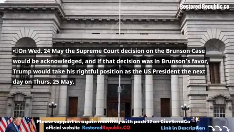 Restored Republic via a GCR: Update as of May 22, 2023