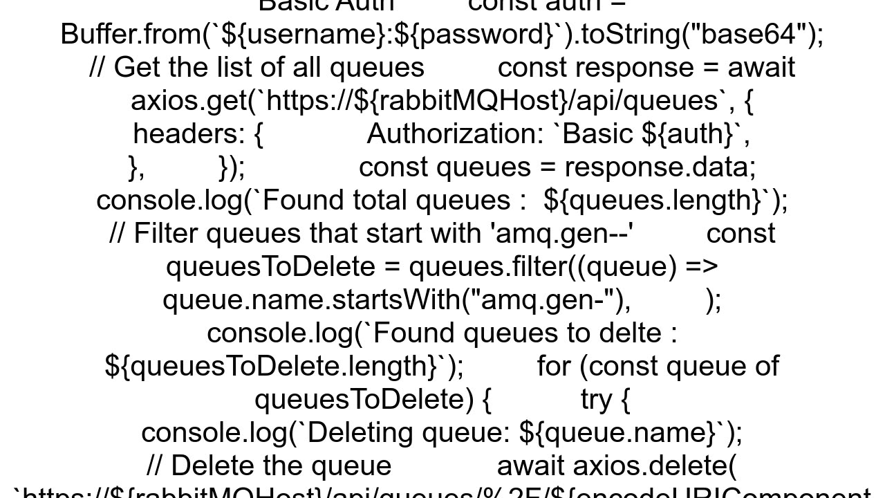 RabbitMQ Random queues with name quotamqgenquot getting autogenerated