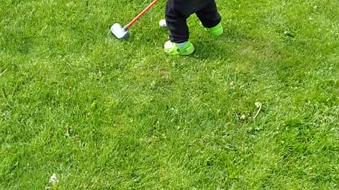 Jasper gets his first golf club